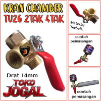 TU26 KRAN 3 CABANG SAJA - keran untuk tabung turbo racing mesin sprayer semprot hama 2 tak dan 4 tak