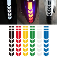 Motorcycle Arrow Stripe Sticker Reflective Stickers Fender Paste Waterproof Oilproof Safety Warning Tape Decal Moto Decoration