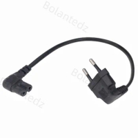 C7 90 Degree Angle AC Power Cord for Samsung Philips Sony LED TV EU Schuko CEE7/16 to IEC C7 Power Lead Adapter Cable VDE Cord