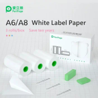 PeriPage 57mm Officical Thermal Paper Notes Sticker Label White Blank Photo Paper BPA Free Lasting Best Mini Printer Sheet A6 A8