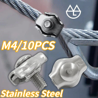 10PCS/M4 2-3MM Klem Tali Kawat Klem Sling Seling Baja Pengait Kawat Seling Stainless Crimp Ferrule