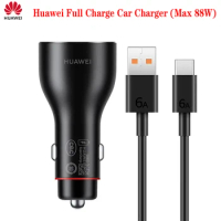 Original Authentic Huawei Car Charger 88W Super Fast Charging Suitable For Mate 60 Pro Mate x5 For Huawei phones tablet Earphone