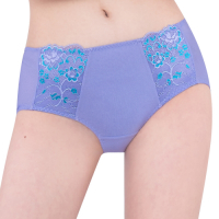 思薇爾 花蔓系列M-XL蕾絲低腰平口內褲(蔓苑紫)