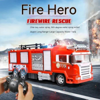 Remote Control Fire Truck Sprinkler Fire Truck Remote Control Fire Truck Wireless Control Toy For Fire Extinguishing Train
