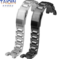 For Casio G-Shock GST-B100 410 W100 S110 W300 210 GST-400G men Watchband Stainless steel watch strap Solid metal chain bracelet