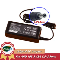 Genuine OEM APD DA-65C19 19V 3.42A 65W 5.5x2.5mm DA-65A19 DA-65B19 AC Adapter For NB-65B19 Laptop Monitor Power Supply Charger