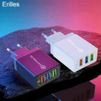 3 USB Cepat Charger Pengisian Cepat 3.0 Ponsel Tablet Charger untuk Iphone 12 Pro Max Samsung Xiaomi Charger Ponsel pengisian Unit