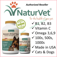 COD 50% OFF NaturVet 100 500 1000 Brewers Dried Yeast, Brewer Yeast Kucing Vitamin Dog Cat Supplemen