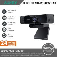 Aukey Webcam PC-LM1E Overview Full HD Video 1080p with Mic Stereo