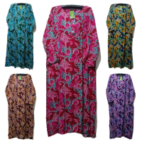 LONGDRES ABAYA JUMBO LD 130 CM PB 130 CM BATIK KENCANA UNGU LABEL HIJAU KUI