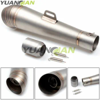 36-51mm Universal Motorcycle Exhaust Escape Moto Muffler Pipe With Removable DB Killer FOR GY6 CBR125 CB400 CB600 YZF