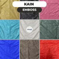 Kain Polos Emboss Bahan Katun Polymicro Disperse - Bahan Kain Disperse per Setengah Meter