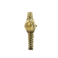 ROSDENTON 勞斯丹頓 公司貨 全金晶鑽鑽機械腕錶-女錶(97628MGA-B4)25mm