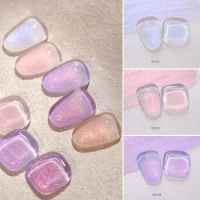 15ml Aurora Highlight Series Gel Polish Diamond Glitter Gel Semi-permanent Holographic Soak Off UV Gel Varnish DIY Nail Art