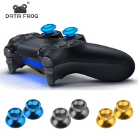Data Frog Replacement Metal Analog Joystick Thumb Stick Grip Cap Buttons For Playstation 4 PS4 Slim/Pro/Xbox One Slim Controller