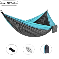 Outdoor Tourist Double Camping Hammocks For Portable Travel Garden Sleeping Leisure Hanging Hammock Swing Nature Hike