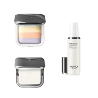 【KIKO MILANO】彩色烘焙蜜粉餅6.5g+恆彩裸肌礦物蜜粉餅9.7g(蜜粉/蜜粉餅/妝前乳/飾底乳/粉底液/CC霜/遮瑕)