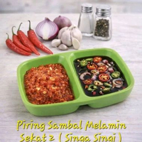 PIRING SAMBAL MELAMINE SEKAT 2 / TEMPAT SAUS SEKAT 2 SINGA SINGI