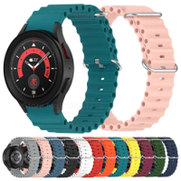 Silicone Strap For Samsung Galaxy Watch 5 Pro 45mm Sports Watch Replacement Wristband For Galaxy Watch 5 4 Classic 44 40 42 46mm