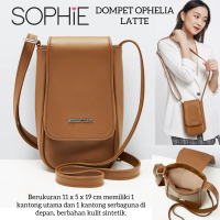 Dompet HP Wanita Tali Panjang Sophie Martin Paris Terbaru 2024 Promo Kekinian Ophelia Latte Eksclusi