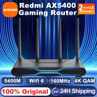 Redmi-compatible AX5400 Router 5400Mbps WiFi6 5G 512MB Qualcomm CPU Mesh Repeater External Signal Ne