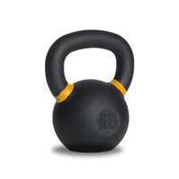 Kettlebell ดัมเบิ้ลหูหิ้ว สีดำด้าน 16 KG. - Homefittools