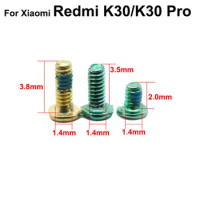 100pcSuitable for Xiaomi Redmi phone screw K20/K30/K30pro/k40/k40pro /note8 Xiaomi Mi10 black long green glod screw M1.4*3.0MM