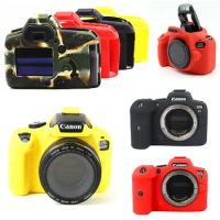 Silicone Skin Case Cover DSLR Camera Bag For Canon EOS R8 R10 R6 R7 M50 90D 60D 800D 1300D 6D2 5D 6D Mark II 5DII 5D2 T7i T6 T8i