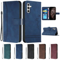For Samsung Galaxy A35 Case A 35 Coque Leather Wallet Flip Book Cover on sFor Samsung A35 A15 A25 A55 A05 A05S Phone Case Fundas