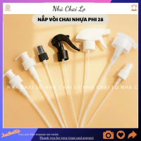 (Combo 2/5 và 1) Nắp Vòi Nhấn Xịt Phun Sương Nắp Bật Nhôm Press.Vòi sữa Tắm Phi 28 Cho Lọ Chiết Mỹ P