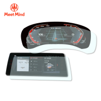 Meet Mind 光學汽車高清低霧螢幕保護貼 BMW 5 系列 G30 儀錶板12.3吋+中控10.25