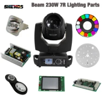 Beam 230W 7R Lighting Parts Lamp Control Board Power Supply Beenhive Prism Color Gobo Wheel Display