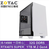 技嘉B760平台[鉑金少將]i5-14500/RTX 4070S/32G/1TB_SSD