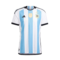 Adidas AFA H AUJSY D3S IV5786 男 短袖上衣 阿根廷主場 球衣 足球 修身 透氣 白藍