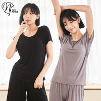 【NEW FORCE】任選-莫代爾附胸墊極柔套裝-4色可選(L-2XL/莫代爾/居家服/女套裝/素色/簡約)