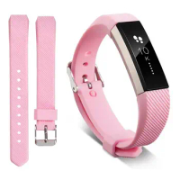 Soft Silicone Strap for Fitbit Alta &amp; Fitbit Alta HR Watch Band Pink/DarkPurple/Orange/LightPurple/Brown/Darkblue/Blue Size S