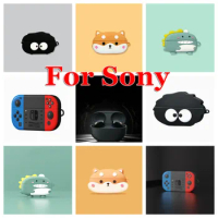 Cute Cartoon Case for Sony Earbuds WF-1000XM4 Case Hard Case Earphone WF-1000XM5 Cases Wireless Charging Box Funda Cover