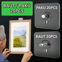 [PAKET ISI 20PCS] Sekrup Buah Sekrup Paku Gantungan Tempel Dinding Sebarguna