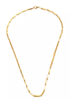 Hamlin Ainsley Aksesoris Fashion Pria Wanita Necklace Desain Rantai Padi Material Titanium ORIGINAL - Gold