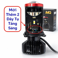 Đèn Pha Led Bi Cầu T9 Pro MQ-LED H4 Cho Xe Máy Cắt Sáng Chống Chói M01B Phụ Tùng bi cầu mini