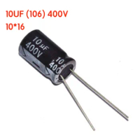 20PCS/LOT 10UF 400V 10*16 Aluminum electrolytic capacitor 10uF 400V 10*16 Electrolytic Capacitor 400v 10uf