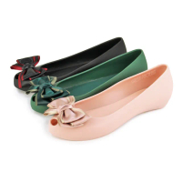 【GREEN PHOENIX 波兒德】女款 防水 娃娃鞋 雨鞋 水鞋 內增高 魚口 香香鞋(粉紅、綠色、黑色)