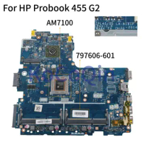 KoCoQin Laptop motherboard For HP Probook 445 G2 455 G2 Mainboard ZPL45/55 LA-B191P 797606-601 797606-601 AM7100