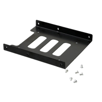 2.5in hingga 3.5in Drive Bay Adapter HDD SSD Mounting Bracket 2.5 inci hingga 3.5 Inci Dalaman Hard