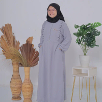 GAMIS MEIKA CRINKLE AIRFLOW PREMIUM STYLE FASHION TERBARU AGNIA QUEEN MEMORIES Airflow Dewasa Muslim