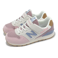 【NEW BALANCE】休閒鞋 996 寬楦 大童 女鞋 暮光霧 黃昏雨 粉紅 魔鬼氈 NB 紐巴倫(YV996RP3-W)