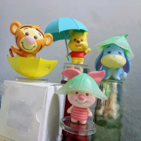 Miniso Blind Box Winnie The Pooh Series Rainy Season Theme Model Doll Kawaii Anime Peripheral Birthday Toys Cute Christmas Gifts