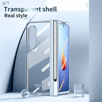 （送筆）三星 Galaxy Z Fold 4 3 2 Fold4 5G 手機殼 鋼化玻璃 透明手機殼
