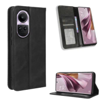 For OPPO Reno 10 5G International Edition Luxury Flip Leather Wallet Magnetic Adsorption Case For OPPO Reno10 Pro Phone Bags