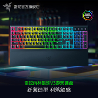 Razer雷蛇雨林狼蛛V3輕機械軸RGB幻彩薄膜有線電腦游戲電競鍵盤